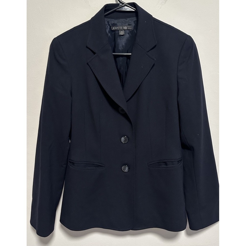 Lafayette 148 New York Women's Blazer Black Sz 4